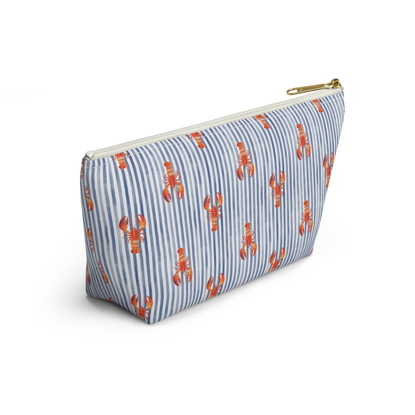 Blue Stripe Lobster T-Bottom Pouch