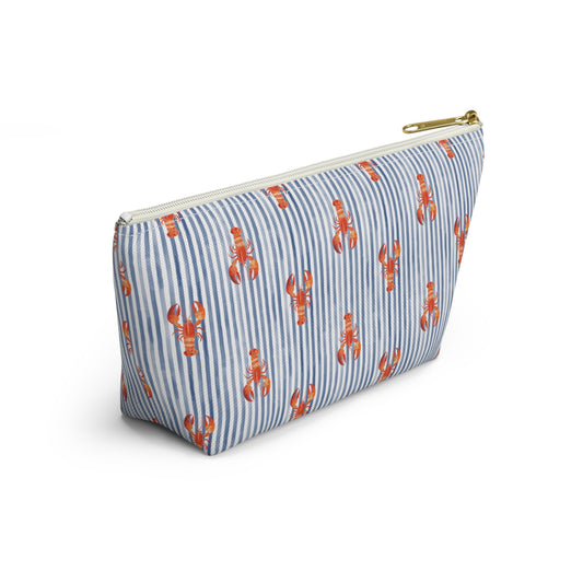 Blue Stripe Lobster T-Bottom Pouch