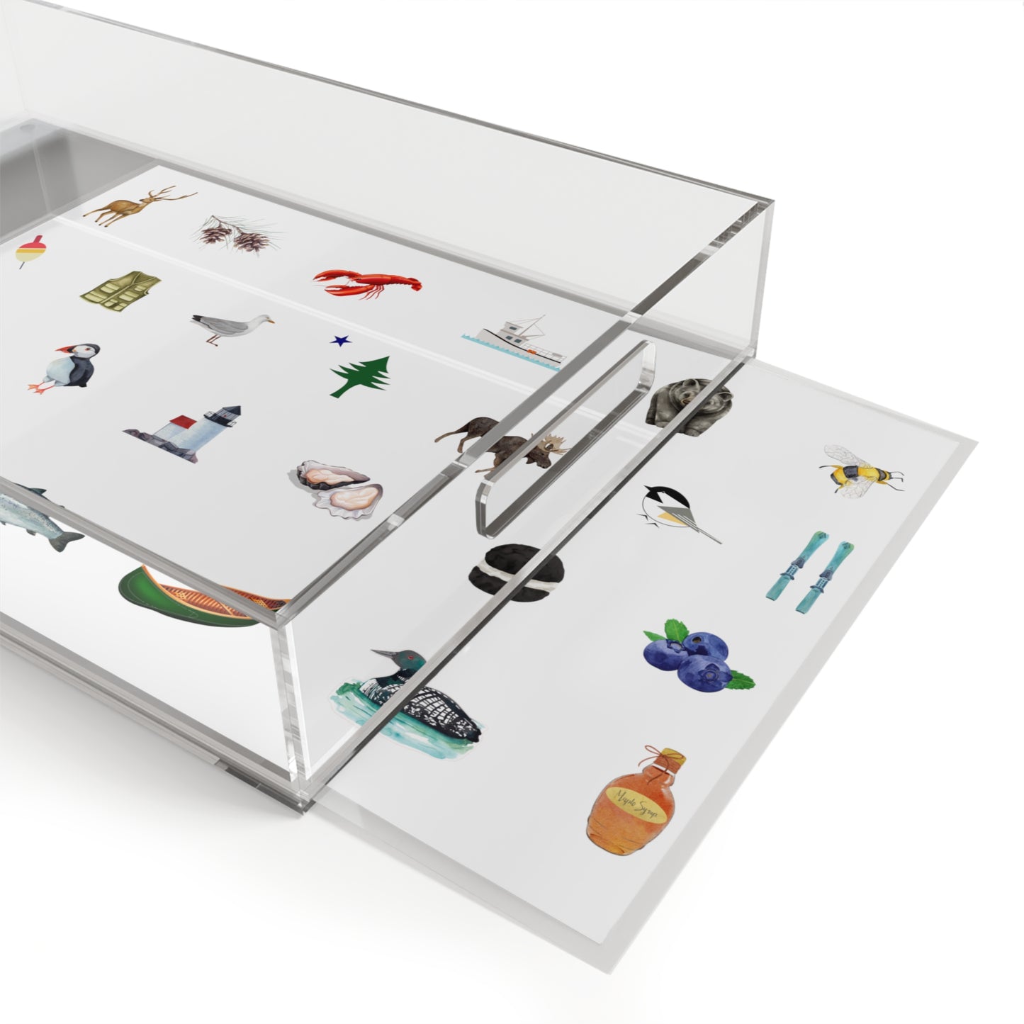 Maine Icons Acrylic Serving Tray | 11" x 17"