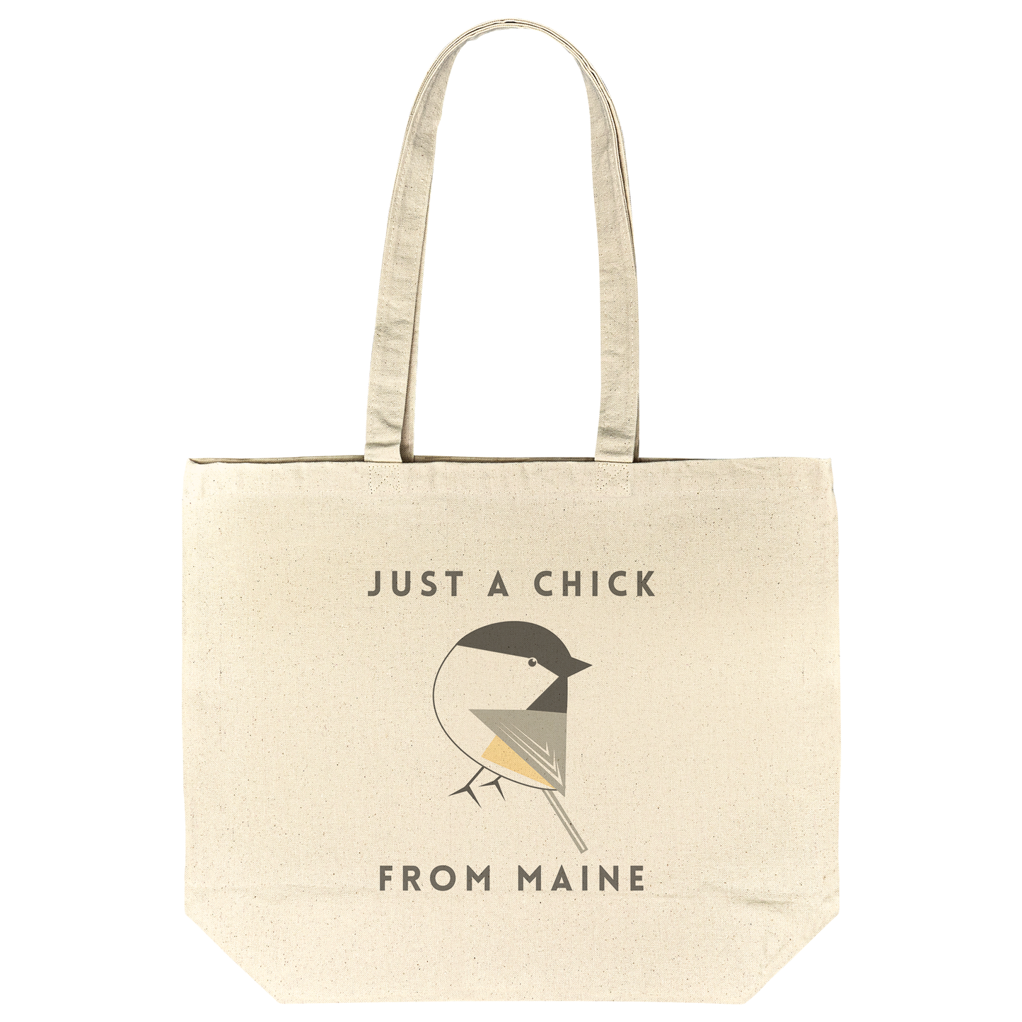 "Just A Chick From Maine" 100% Recycled Cotton Tote Bag