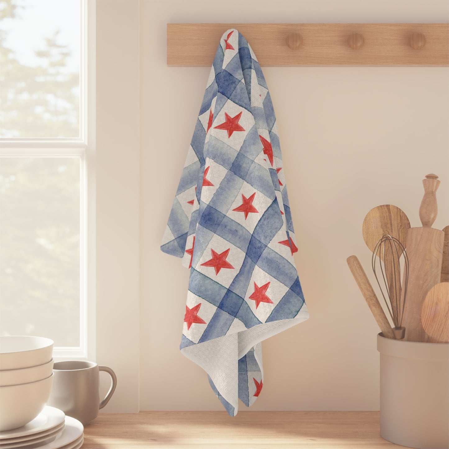 Patriotic Tea Towel Set (Individual or Set of 4) -  250th USA