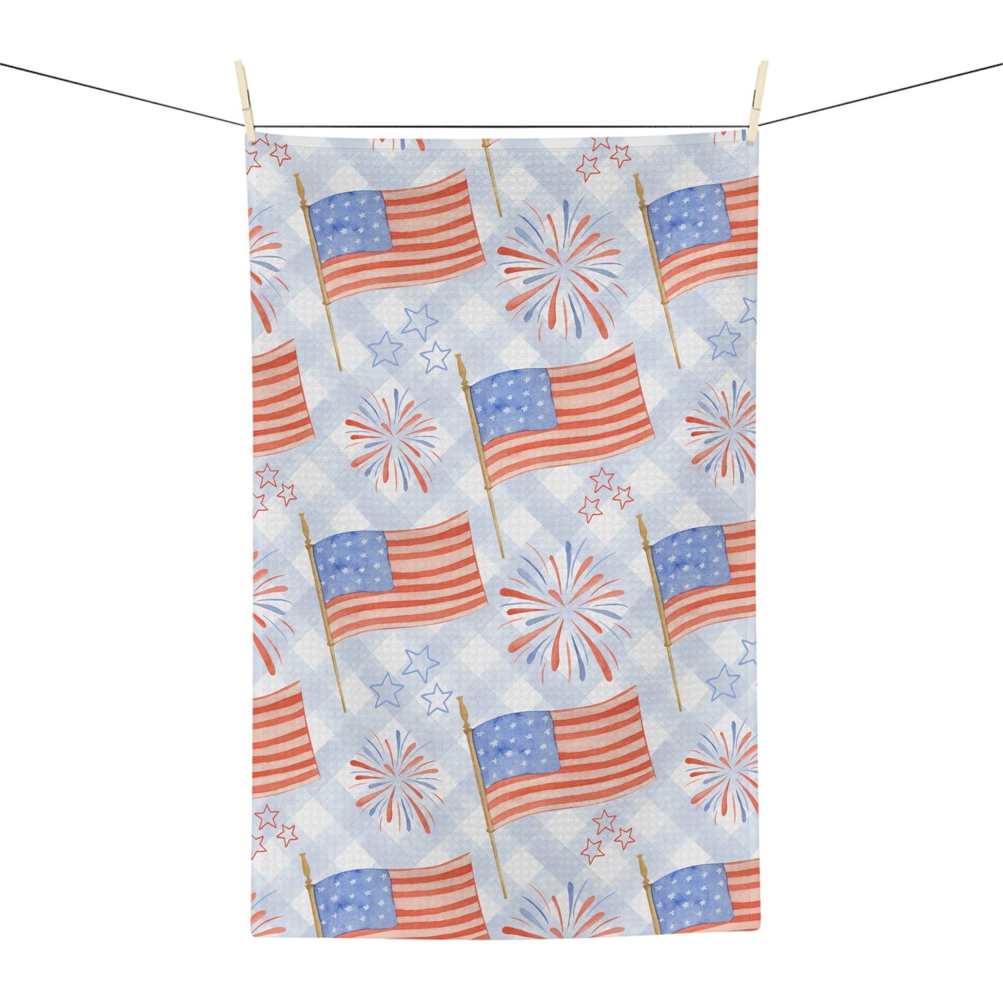 Patriotic Tea Towel Set (Individual or Set of 4) -  250th USA