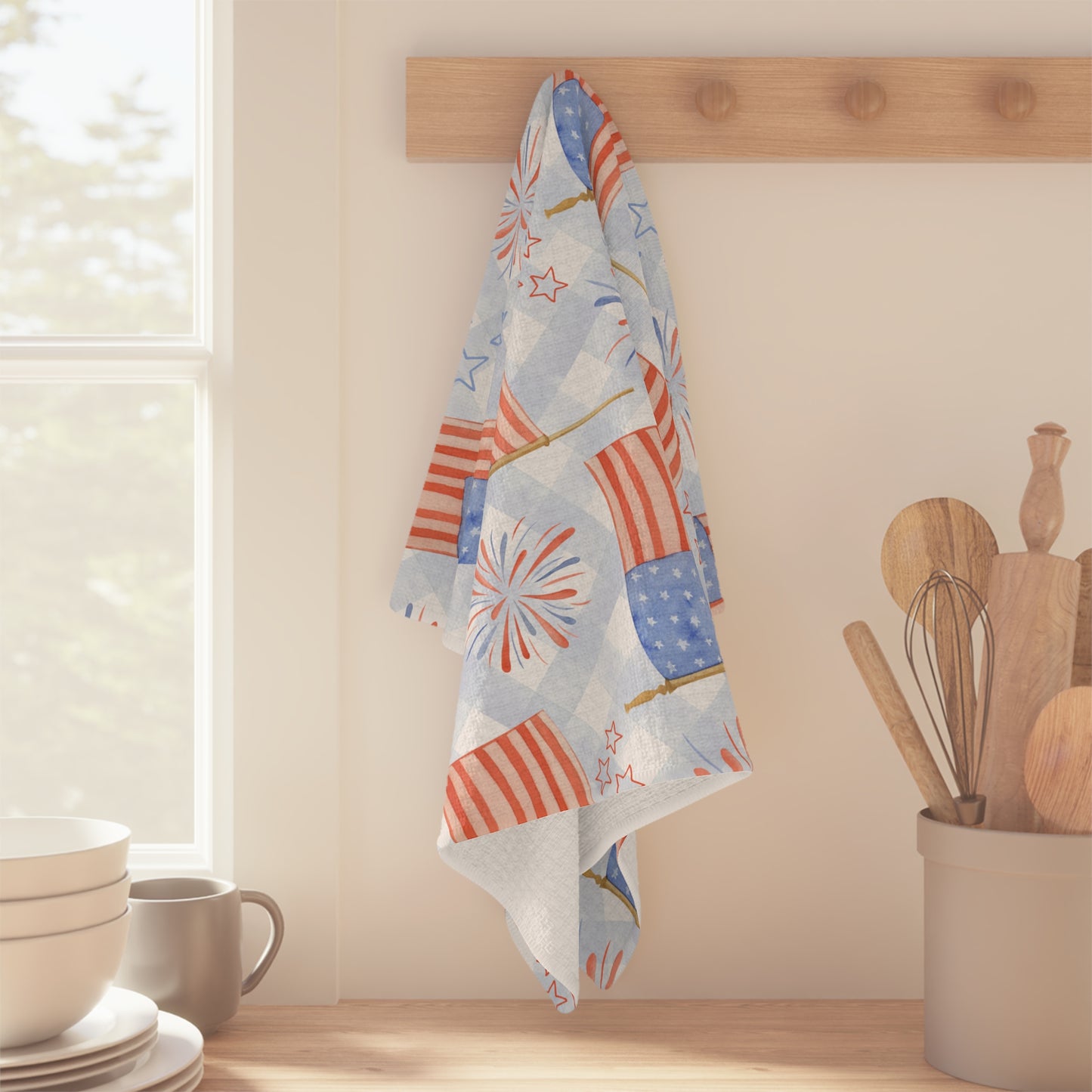 Patriotic Tea Towel Set (Individual or Set of 4) -  250th USA