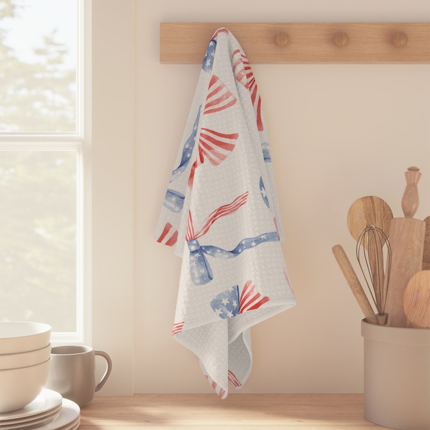 Patriotic Tea Towel Set (Individual or Set of 4) -  250th USA