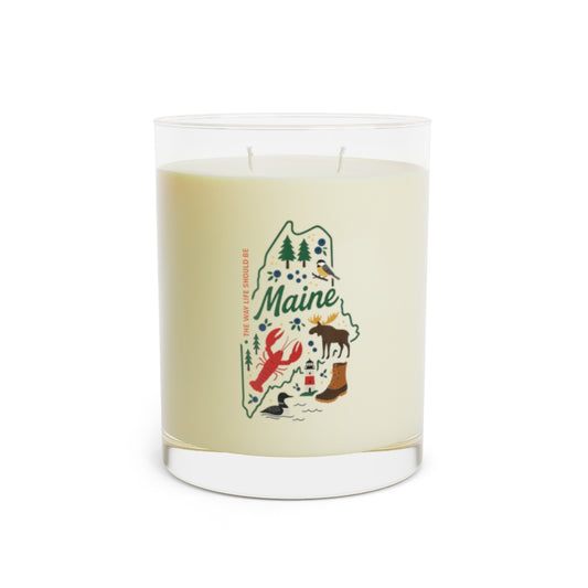 Maine Graphic Long-Burning Soy Wax Candle (3 scent Options)