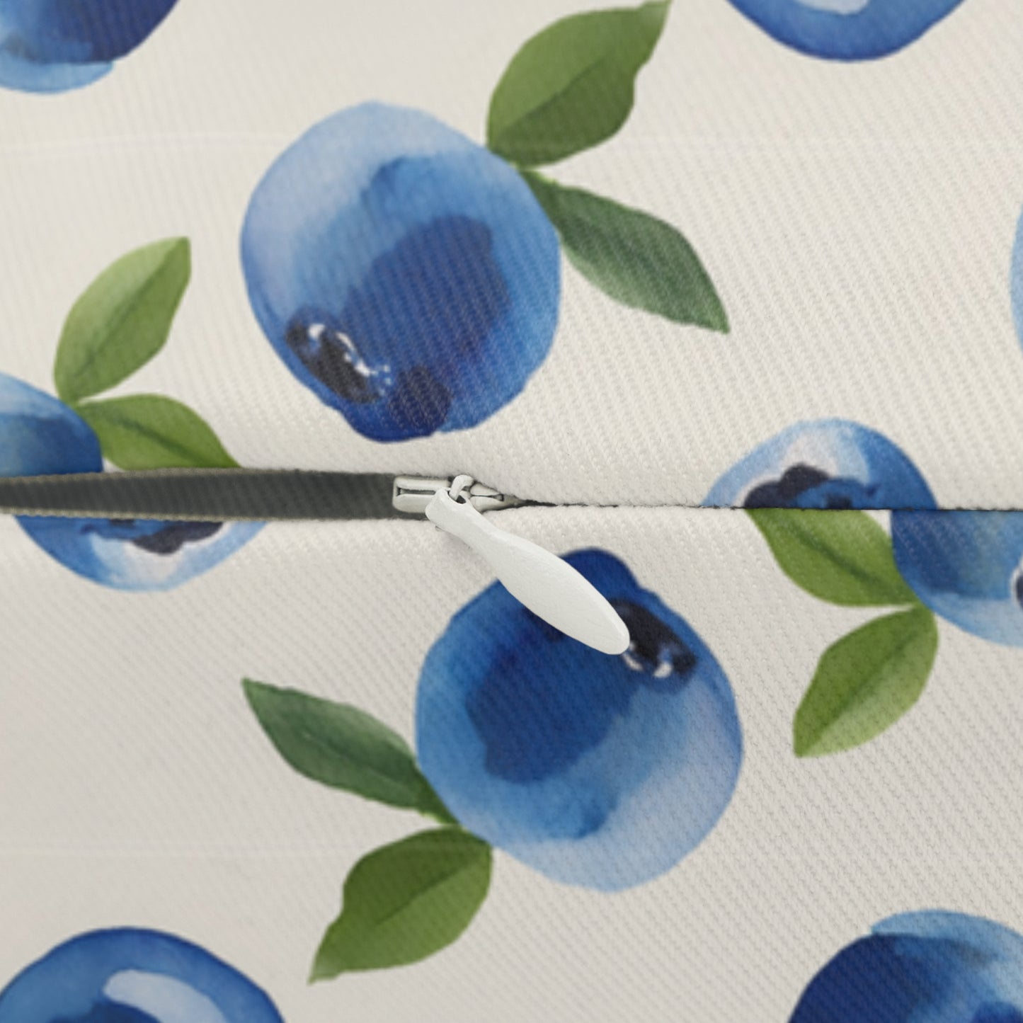 Blueberry Print Lumbar Pillow, Water-resistant Pillow, Double-sided Design, Home Decor Cushion, Decorative Pillows for Couch, Gift for Home