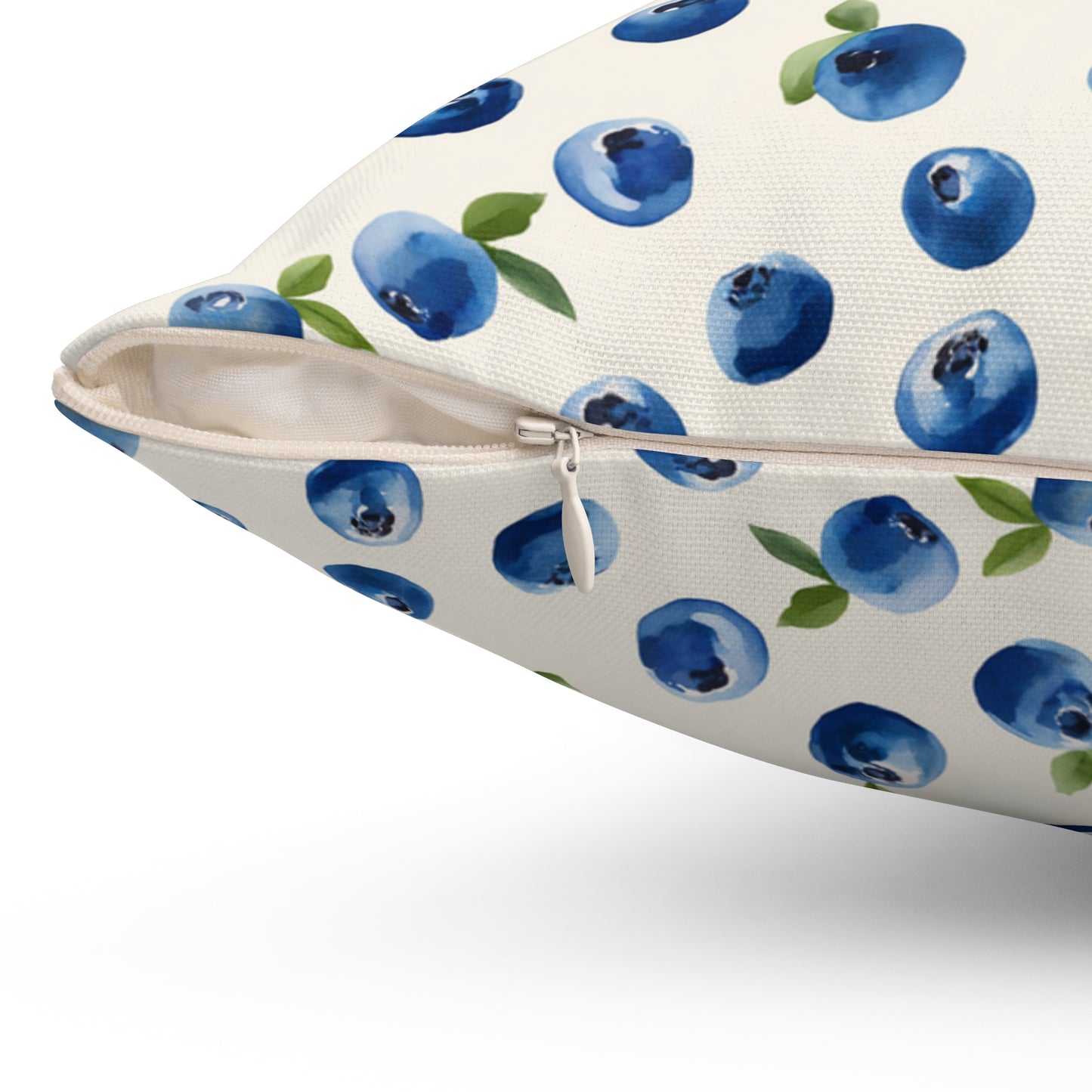 Blueberry Print Lumbar Pillow, Water-resistant Pillow, Double-sided Design, Home Decor Cushion, Decorative Pillows for Couch, Gift for Home