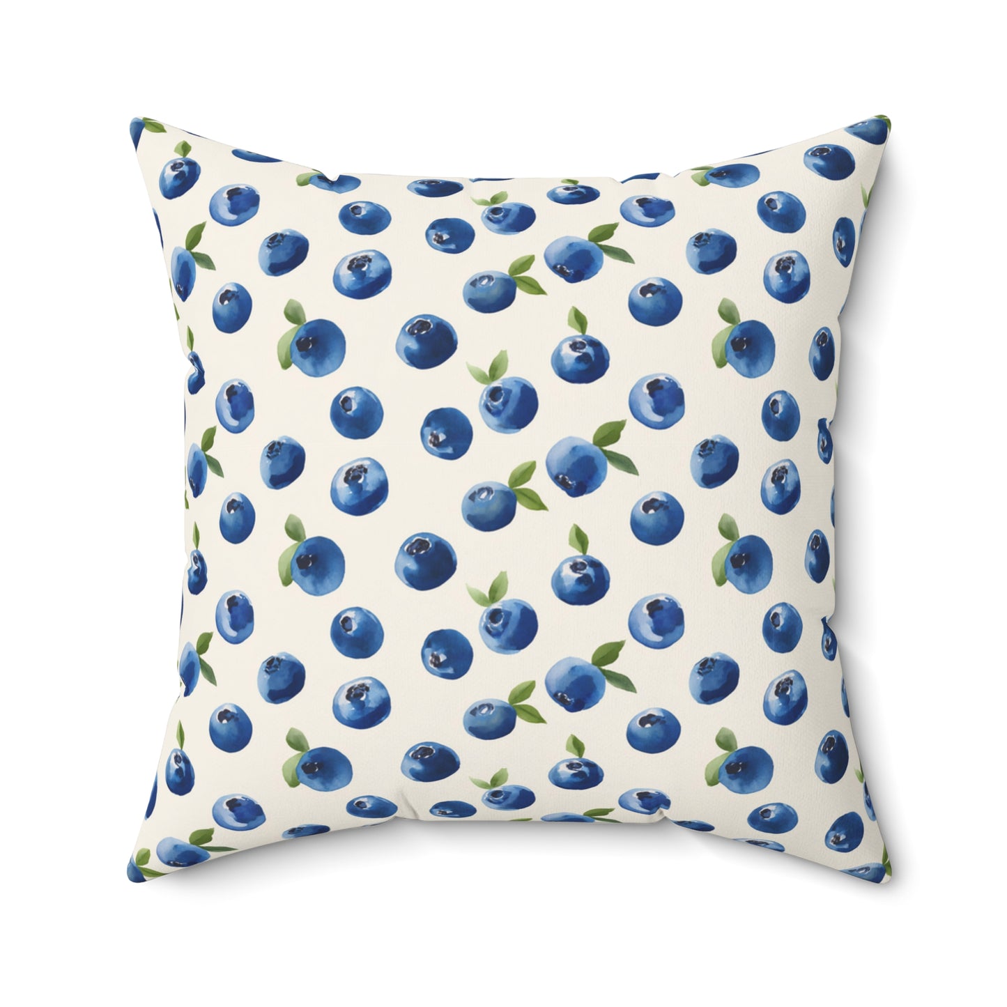 Blueberry Print Lumbar Pillow, Water-resistant Pillow, Double-sided Design, Home Decor Cushion, Decorative Pillows for Couch, Gift for Home