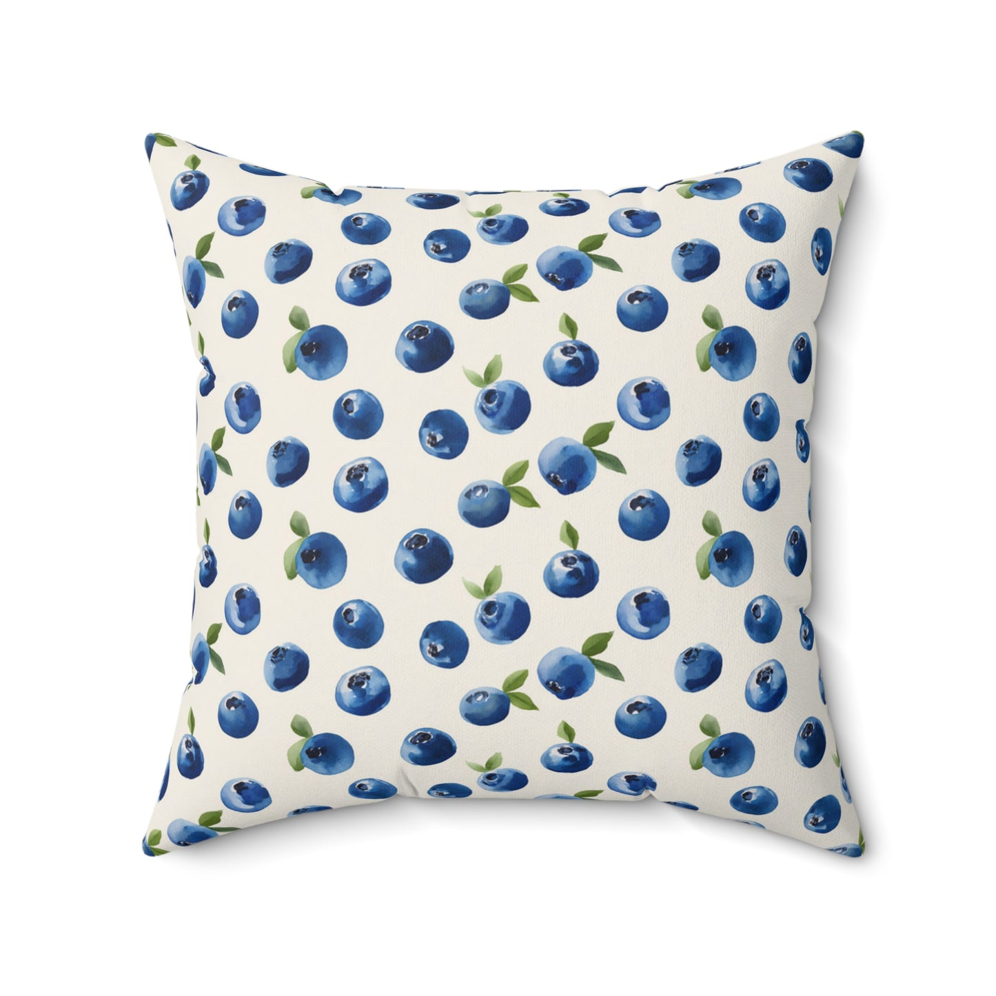 Blueberry Print Lumbar Pillow, Water-resistant Pillow, Double-sided Design, Home Decor Cushion, Decorative Pillows for Couch, Gift for Home