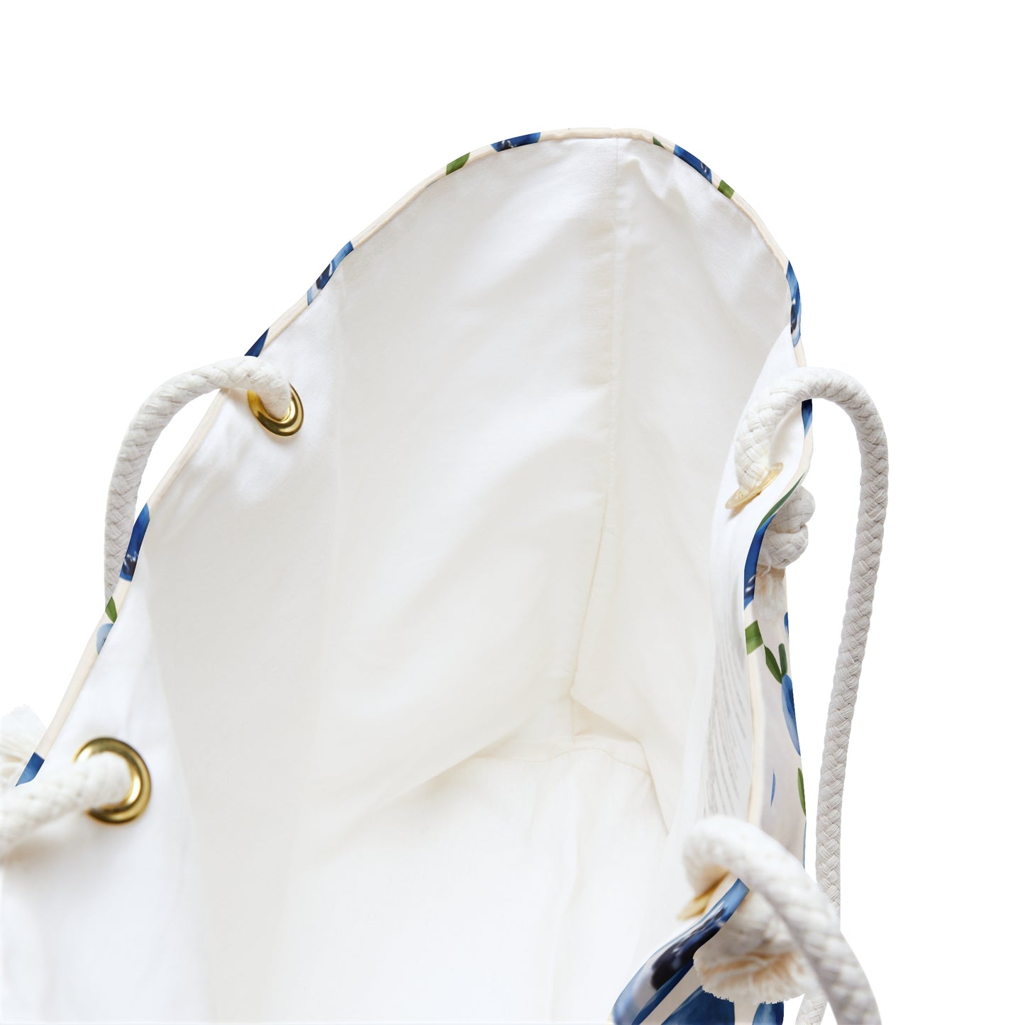 Maine Blueberry Oversized Tote Bag with Rope Handles