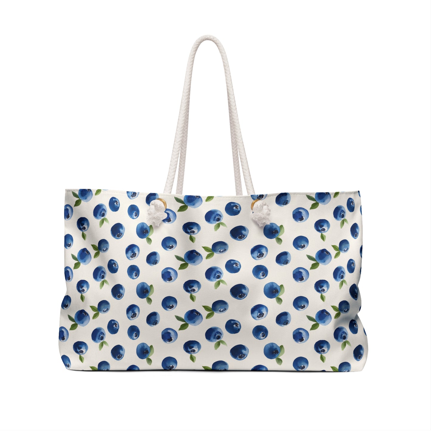 Maine Blueberry Oversized Tote Bag with Rope Handles